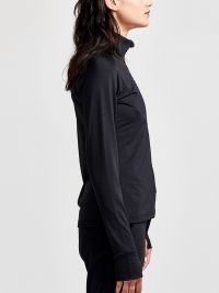 Midlayer Jacke Damen Schwarz